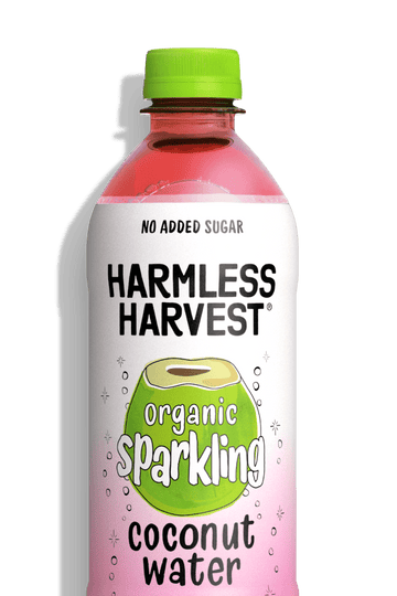 Organic Sparkling coconut water view 1
