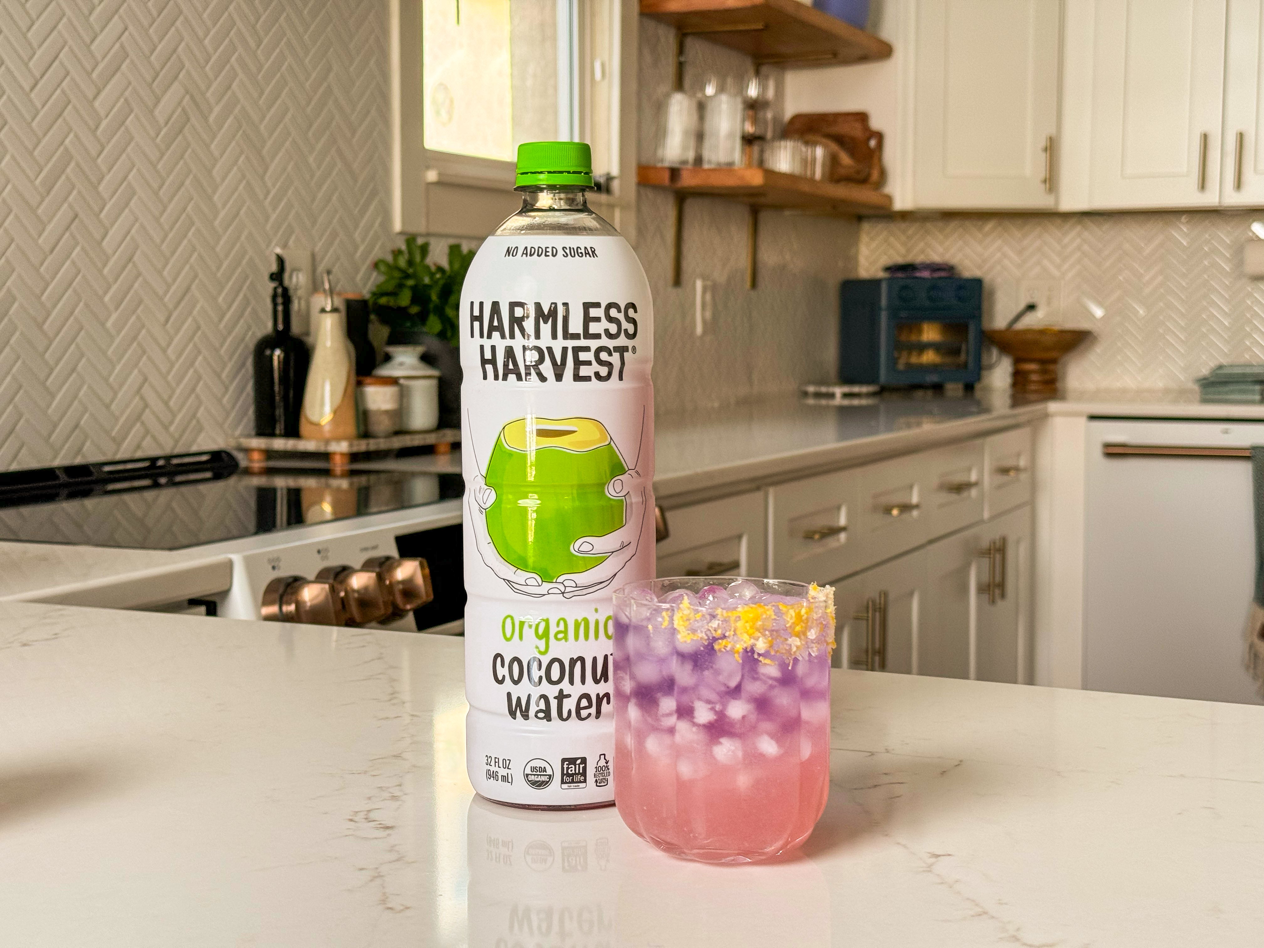 Refreshing And Gorgeous Coconut Lemonade Mocktail - Harmless