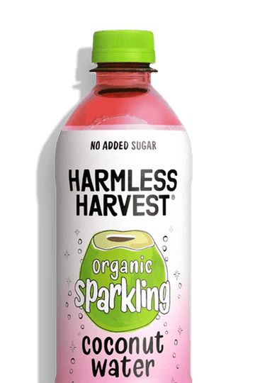 Organic Sparkling coconut water view 1