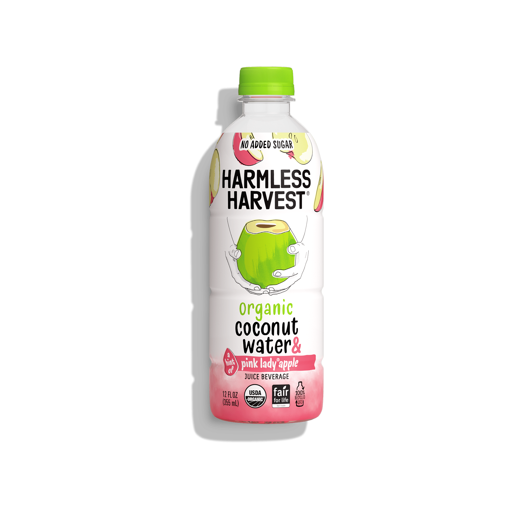 Harmless Harvest Organic Coconut Water Drink, Hydrate with Natural Electrolytes, No Sugar Added, Fair for Life Certified, Original Coconut Water 12 fl